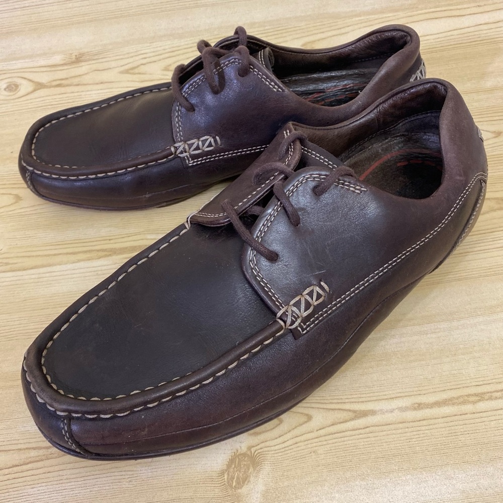 I Travel Brown Leather Casual Oxford Driving Men’s Shoes 10.5 / 43.5